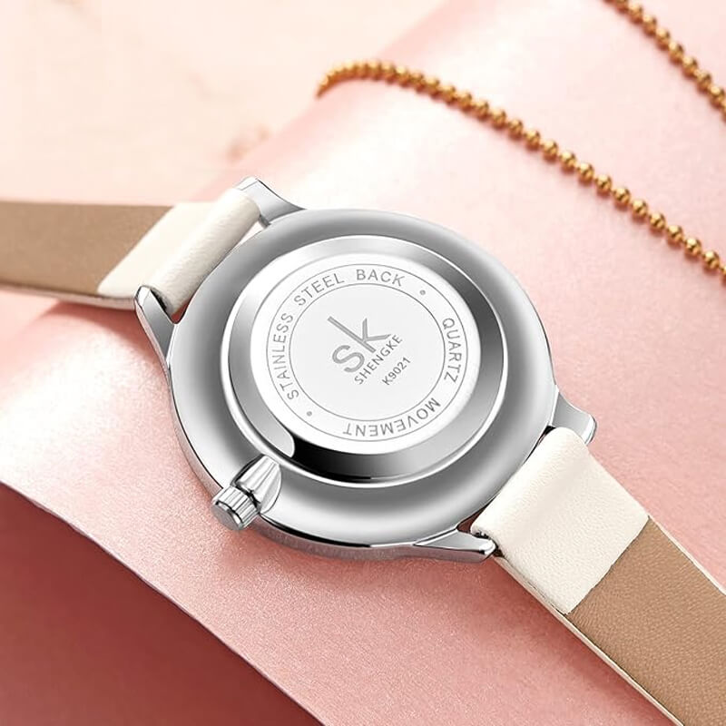 Shengke romantikus fehér női karóra