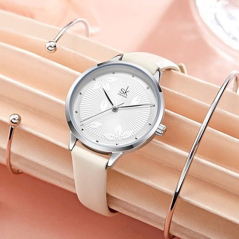 Shengke romantikus fehér női karóra