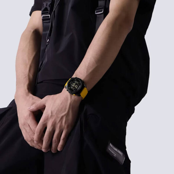 Naviforce digitális vízálló narancssárga fekete férfi karóra
